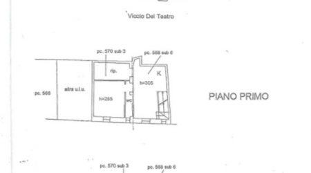 RIF:R/VI102 A VASTO (CH) VENDESI CASA TERRATETTO C.A. MQ 100  INDIPENDENTE CENTRALISSIMO SU 3PIANI-COMPLETAMENTE DA RISTRUTTURARE